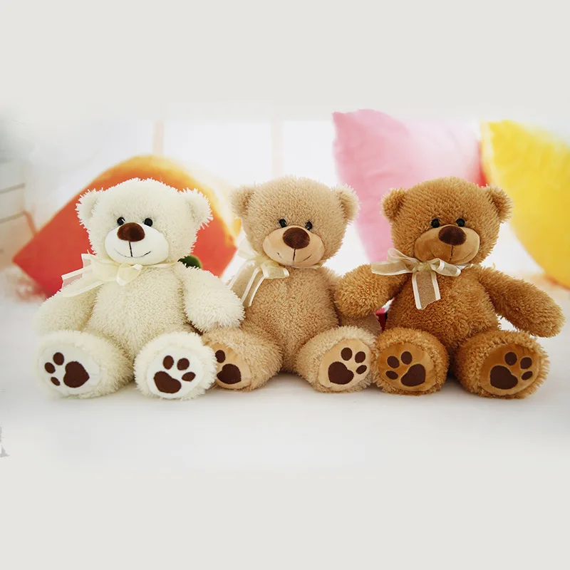 1Pcs Teddy Bear Kawaii 23cm Stuffed Soft Plush Animals Bear Doll Toy