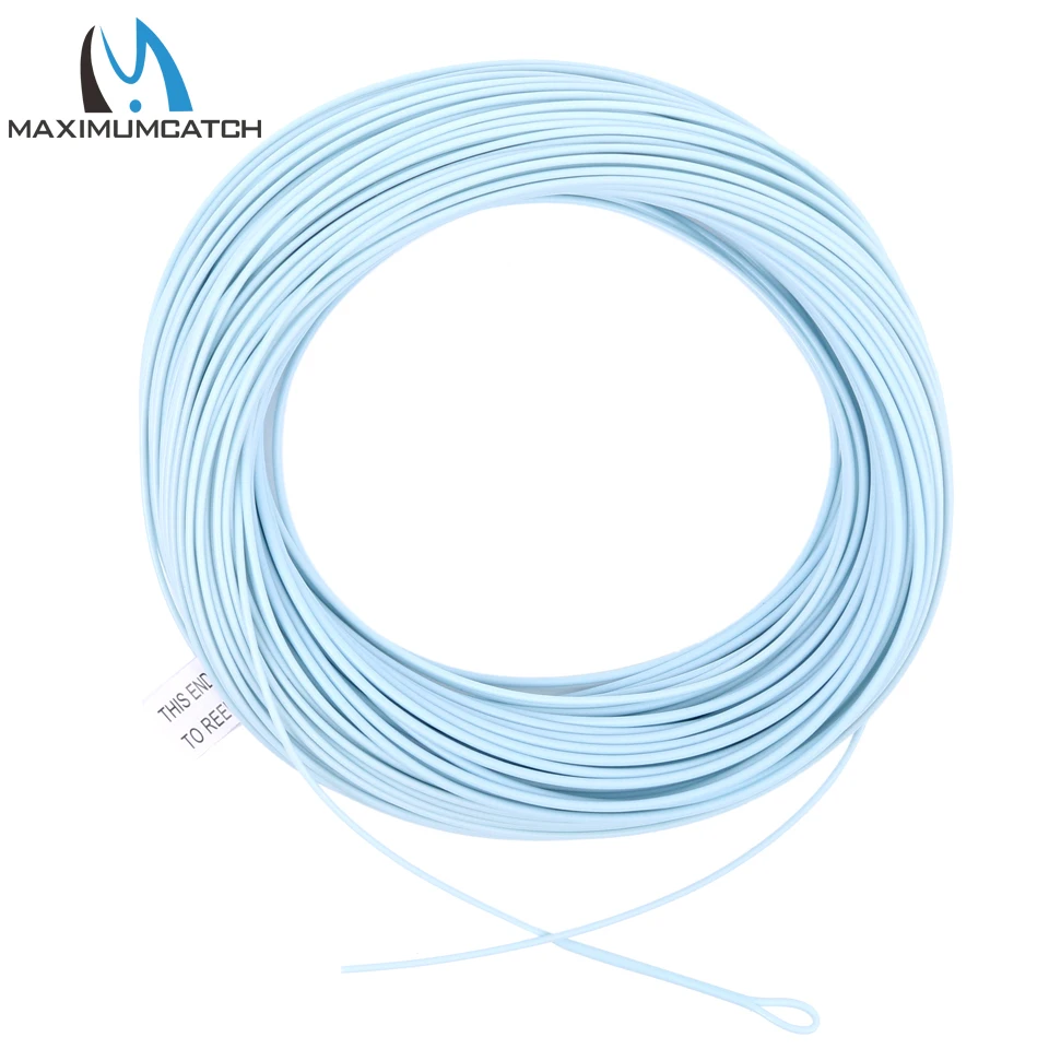 

Maximumcatch 8WT 100FT Sea Fishing Saltwater Fly Line Single Welded Loop Floating 100FT Sea Blue Fishing Line