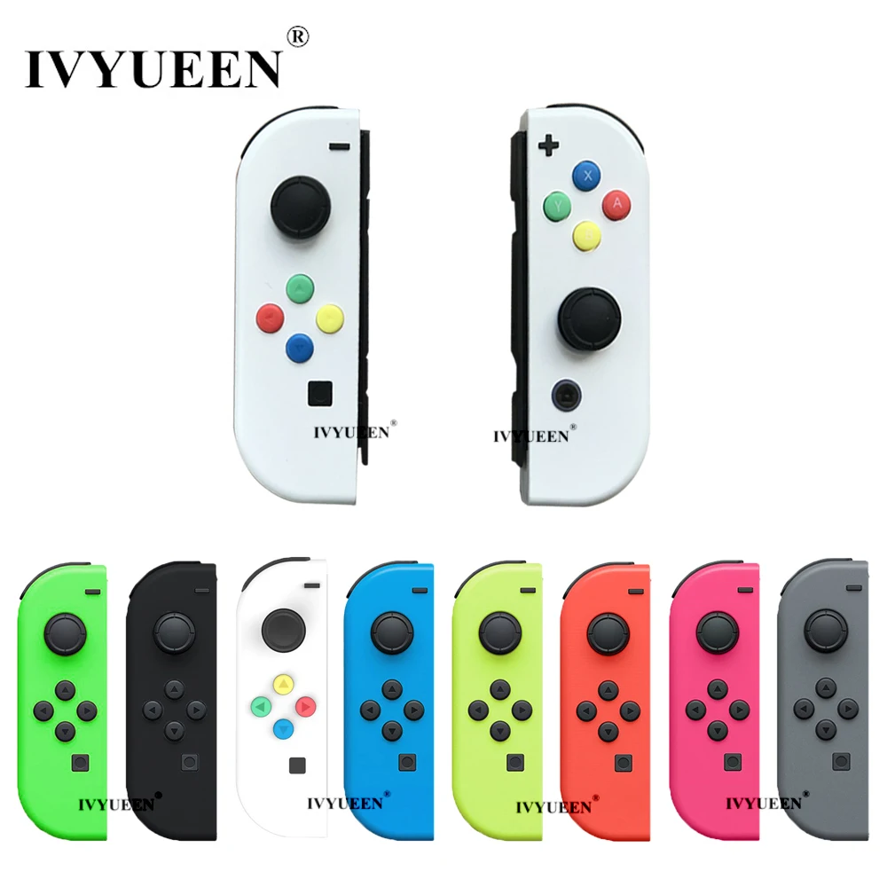 IVYUEEN/сменный чехол-накладка для пульта дистанционного управления Kind Switch NS Joy-Con, чехол для контроллера JoyCons, зеленый, розовый, белый, запасные части