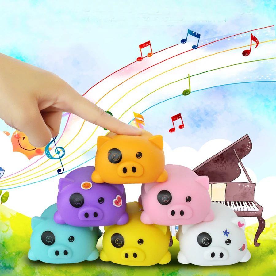 Поросенок ребенок Touch Play музыкальные игрушки для детей с подсветкой и музыкой для раннего развития детский игрушечный музыкальный инструмент малыш