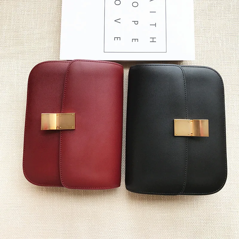 Bags for Women Tofu Wrapped Hand Rubbing Cow Skin Box Retro Small Square Bag Single Shoulder Oblique Bag Girl