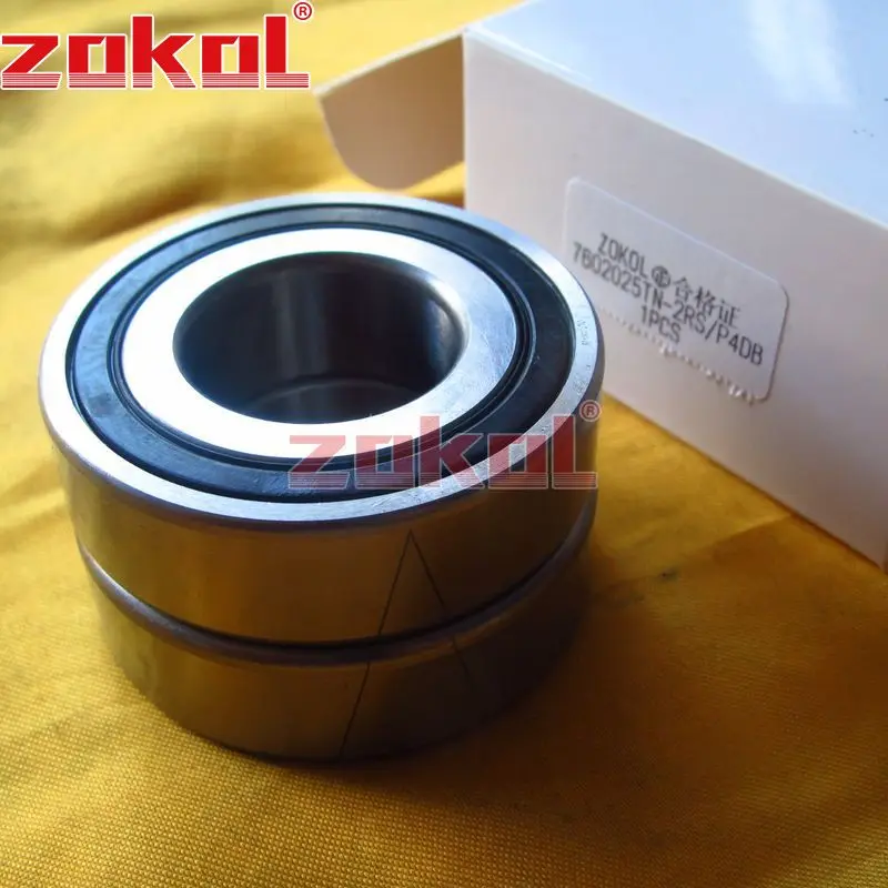Подшипник zokol 7602025 TN 2RS P4 DB C 760205 2RSDB осевой угловой контактный шариковый подшипник