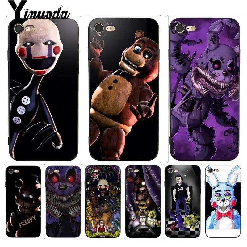 Yinuoda для iphone 7 6 X Чехол five nights at freddy's пять ночей у Фредди с рисунком персонажей из