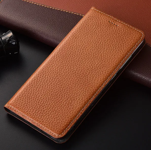 Натуральная кожа Магнитный кошелек телефон сумка слот для карты держатель для Asus ZenFone 4 Max ZC554KL/ZenFone 4 Max ZC520KL чехол для телефона крышка - Цвет: Coffee