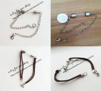 

Fashion Bracelet Glass Vial pendant Bracelet Glass Tube Bubble Vial Pendant Bracelet (you can DIY decorate the pendant)