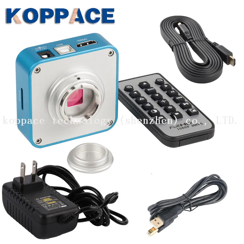 KOPPACE 32-205X, 16MP Full HD 1080P 60FPS промышленный цифровой микроскоп, универсальная регулирующая рамка, промышленный инспекционный микроскоп