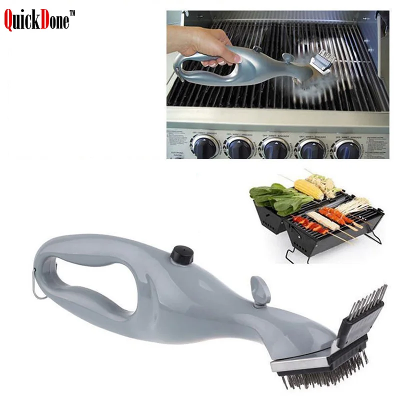QuickDone Barbecue Stainless Steel BBQ Cleaning Brush Churrasco