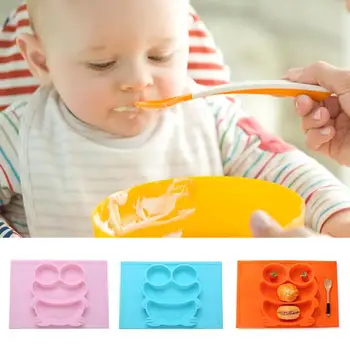 

Frog One-piece Dinner Child Plate Kid Cartoon Adsorption Tableware Bowl Creative Baby Children's Cartoon Plate Cute Safety New