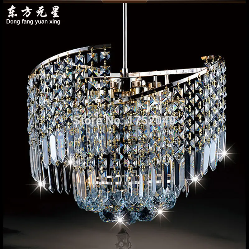 crystal pendant lamp 6 lights modern light living room crystal  lighting for dining room