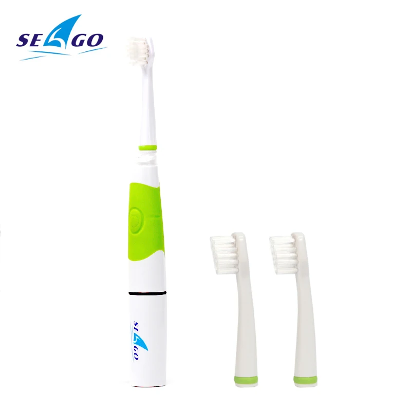 Children Sonic Electric Toothbrush With 3 Brush Heads Battery Operated
