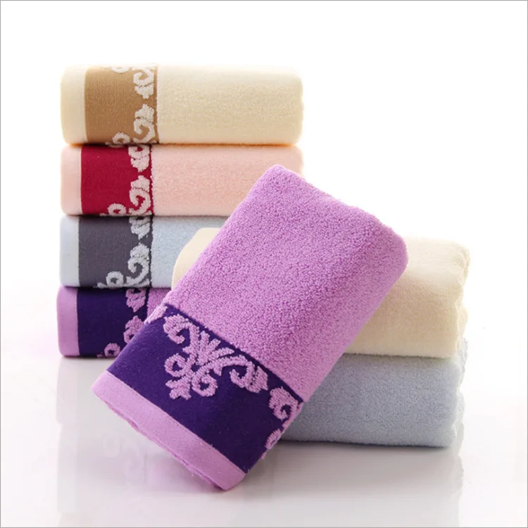 100 Cotton Large Solid Adult Face Towel (13.4 x 29.5 inches