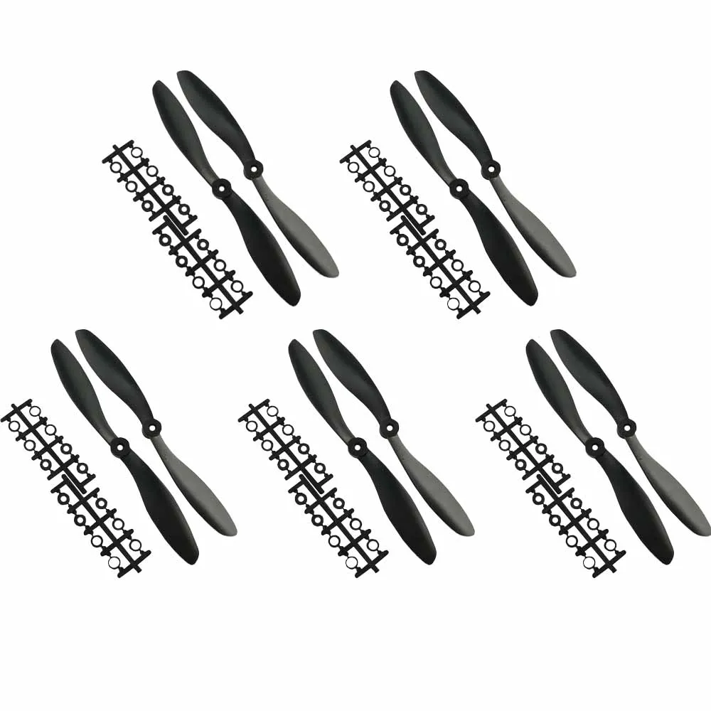 

5 pairs helice 8045 8045R Prop CW CCW Propeller Black for XA Multicopter Quadcopter FPV 80x4.5