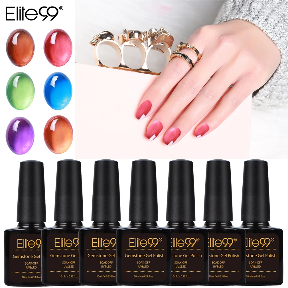 

Elite99 10ml Gemstone Gel Polish Candy Color Gel Nail Manicure Gel Varnish Nail Art Design Soak Off Nail Art Tips UV Gel Polish