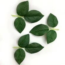 artificial leaves silk green leaf roses partner to make boutonnieres door wreaths wedding decoration