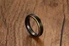 ZORCVENS 2022 New Cool Black and Gold-Color Tungsten Ring for Men Jewelry 6MM Black Tungsten Carbide Ring ► Photo 3/6
