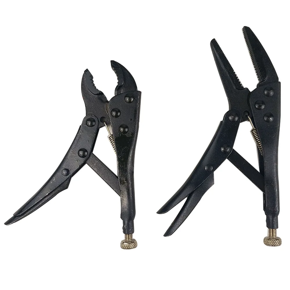 UNeefull Locking Pliers Gourd Mouth Straight Jaw Lock Mole Plier High Carbon Steel Wear Resistant Vise Grip Clamping Hand Tools