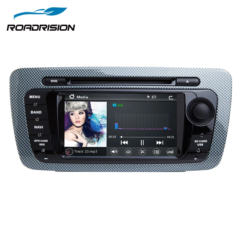 RoadRision 2Din автомобильный dvd плеер для Seat Ibiza 2009 2013 авто радио с GPS навигацией iPod Bluetooth