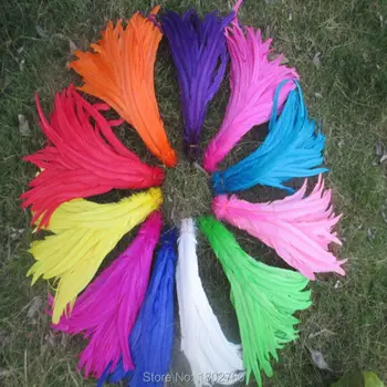 

200pcs / lot 12-14 inch / 30-35 cm / high quality rooster tail feather / diy wedding holiday party props accessories
