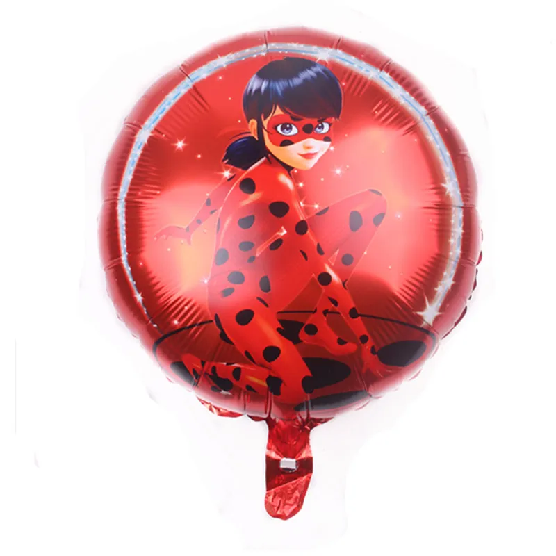 

XXPWJ 1pcs new round aluminum Ladybug children's toys party wedding dress balloon