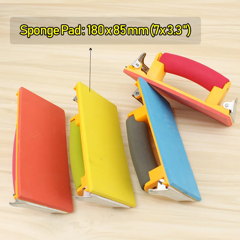 Sandpaper Holder with 2-sheet Sandpaper 9 x 11-Inch, Hand Sander for Wood and Drywall