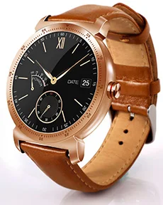 Смарт-часы K88H Plus, 1,3 дюймов, умный Браслет, монитор сердечного ритма, шагомер, фитнес-трекер, мужские и женские Смарт-часы для Android и IOS - Цвет: Rose Gold Leather