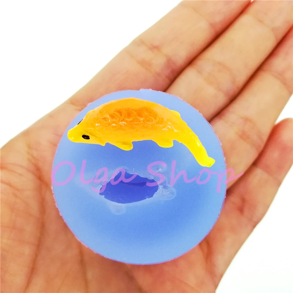 DYL844 3D Fish Silicone Mold Fondant Sugarcraft Cake Decoration Candy Resin Art Pendant Clay FOOD SAFE OVEN 30.3mm x 14.7mm | Дом и сад