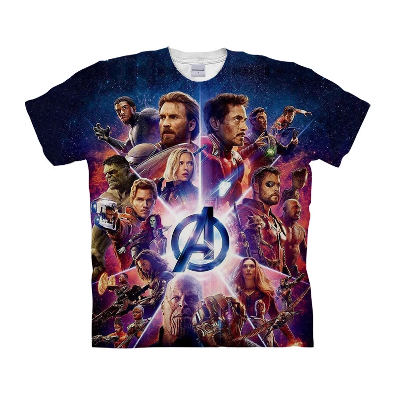 

Marvel Avengers Men Women 3D Print T Shirt High Quality Festival Clothing Short Sleeve T-Shirt S-6XL Harajuku Style Tshirt