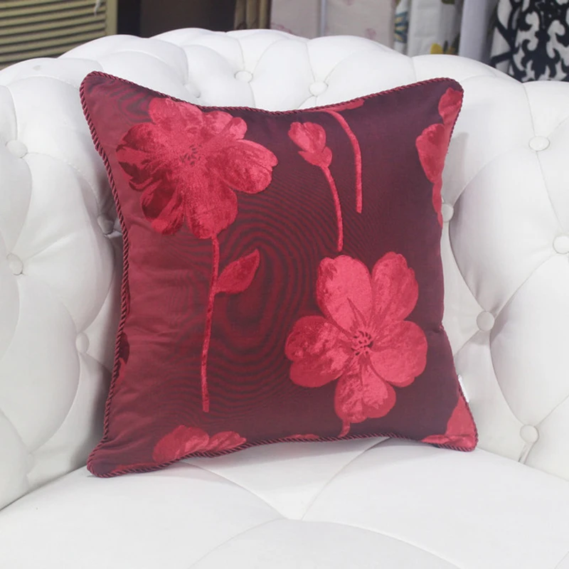 Home Decor Vintage Géométrique Fleur Coton Lin Throw Taie d/'oreiller Housse de coussin