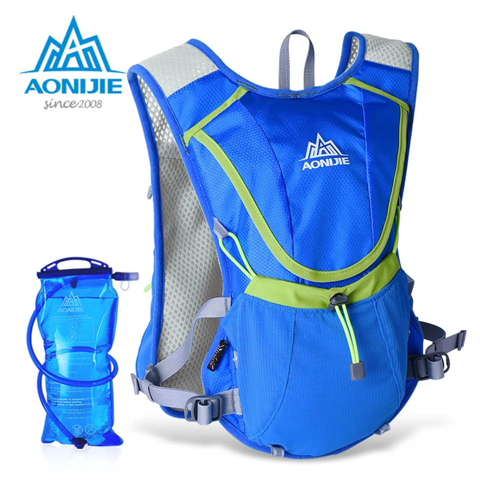 AONIJIE Men Wome Lightweight mochila Running Backpack Outdoor Sports Marathon Cycling Hiking Bag