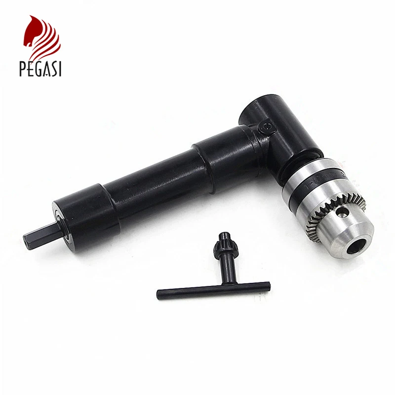 

PEGASI 90 Degree 8mm Adjustable Hex Angle Driver Screwdriver Extension Socket Holder Adapter Chuck Drill Power Tools Accessories
