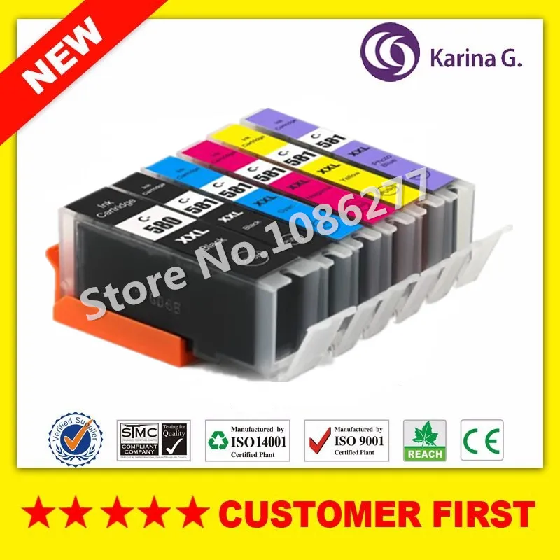 

Compatible for Canon PGI580 CLI581 PGI-580 CLI-581 Ink Cartridge For Canon PIXMA TS8150 TS8151 TS8152 TS9150 TS9155