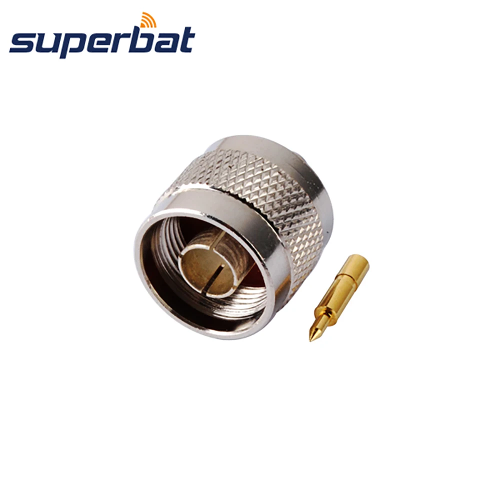 Прямой коаксиальный радиочастотный разъем Superbat N Plug для полужесткого кабеля 141