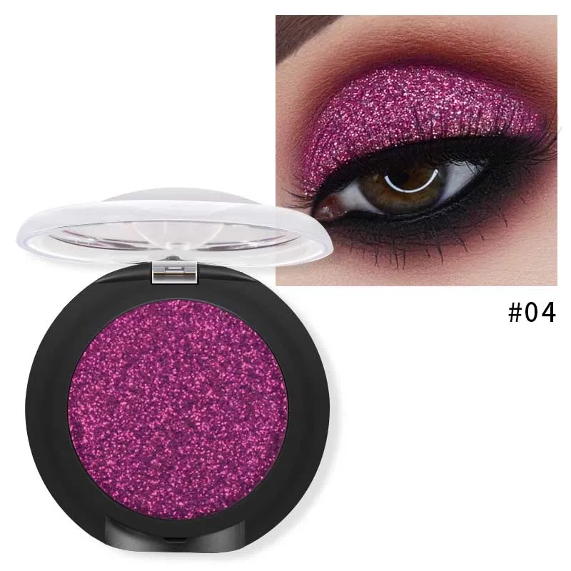 Pudaier Glitter Eyeshadow Palette Yeux Sombra Makeup Metallic Festival Eye Shadow Powder Shimmer Maquiagem Blue Eye Cosmetics - Цвет: 04