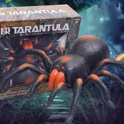 Высокая моделирования животных Tarantula паук инфракрасный Дистанционное управление Дети игрушка в подарок Электронные игрушки y1123