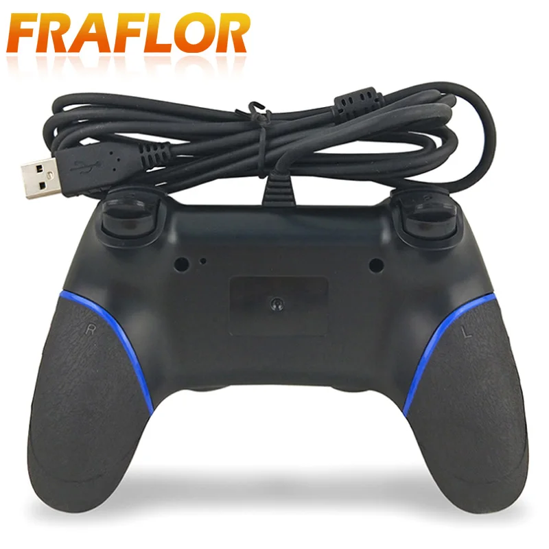 Проводные контроллеры для PS4 контроллер джойстики USB для вибрации проводной USB кабель джойстик игровой для Игровые приставки 4 консоли