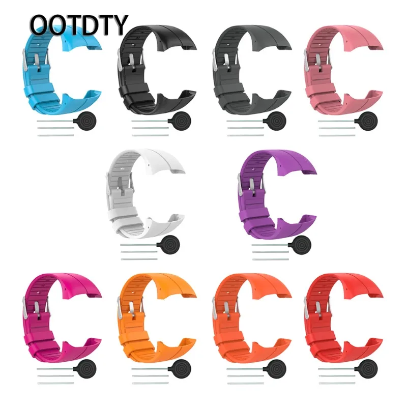 

OOTDTY Smart Watch Strap Silicone Watch Band Wristband Bracelet Replacement For Polar M400/M430 GPS Watch