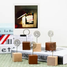 Jianwu старинные деревянные естественный стиль сообщение Clip Notes Папки канцелярские