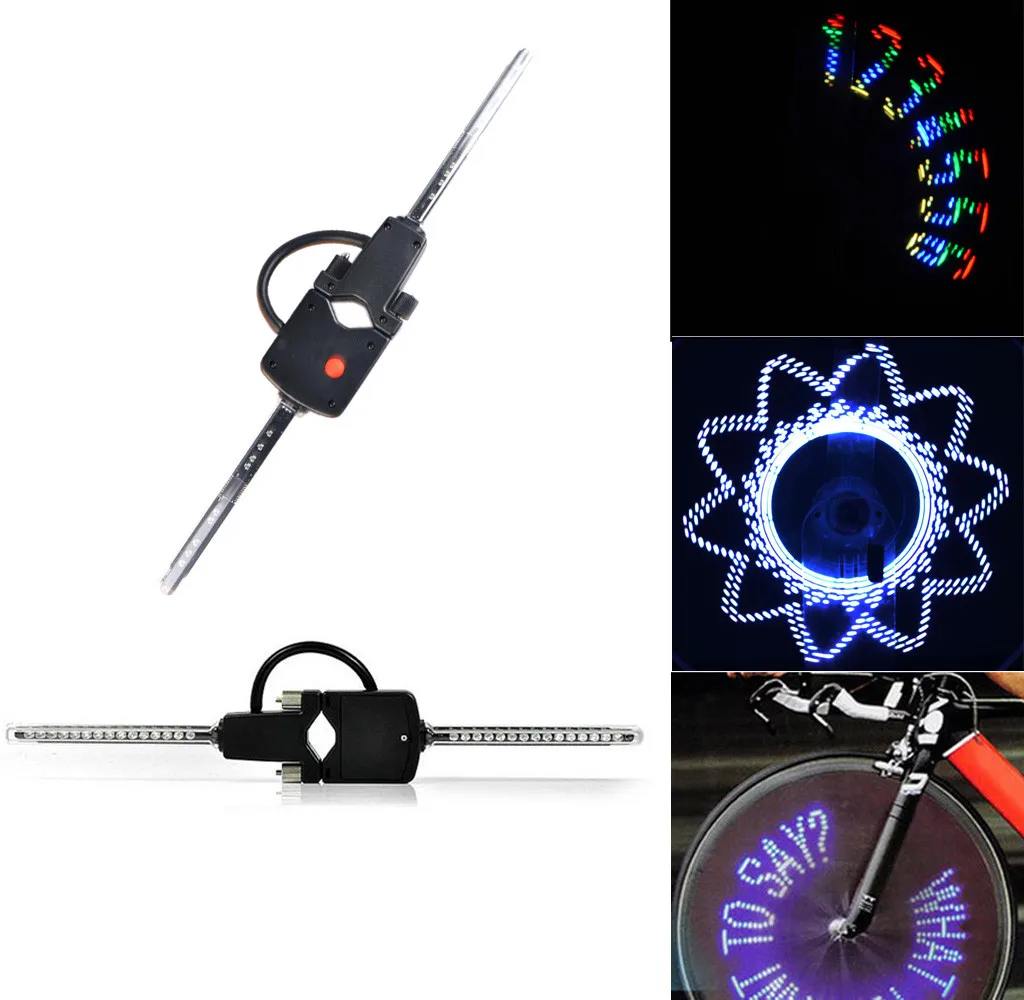 

Hot PC Programmable Wireless LED Custom Message Bike Cycle Motor Wheel Lights running lights luces para bicicleta