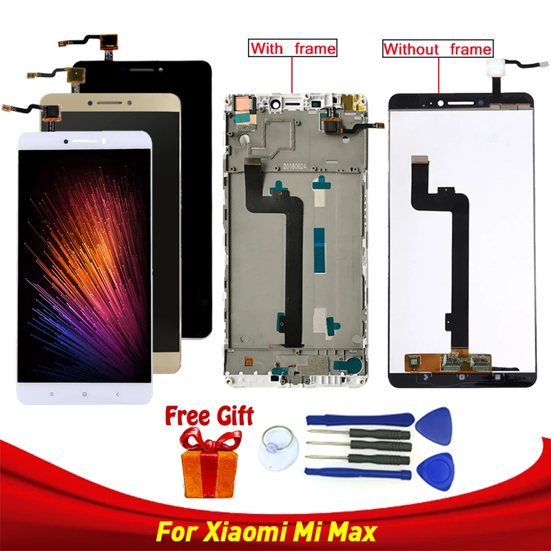 

LCD Display For Xiaomi Mi Max LCD Touch Screen Digitizer for Xiaomi MI Max Display Screen Replacement