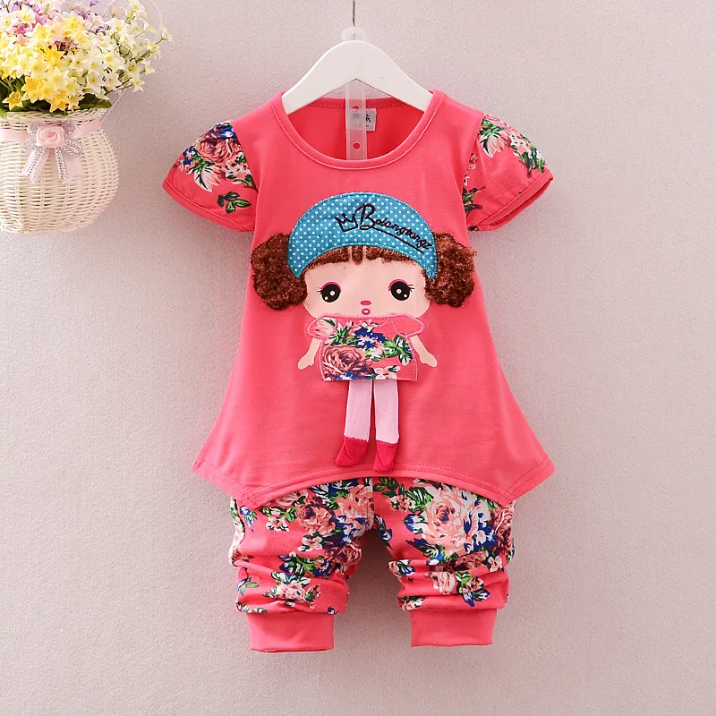 2017 New Infant clothes toddler children summer baby girls clothing