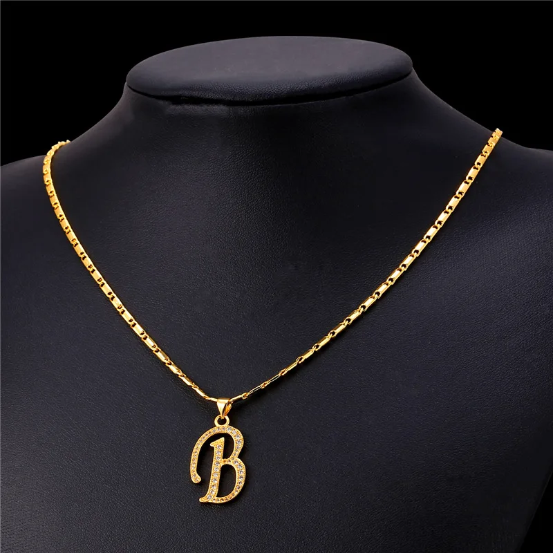 Initial B Letter Pendants \u0026 Necklaces 