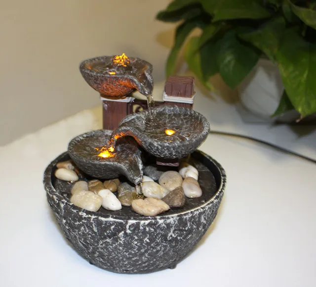 Water Bowl Decoration Impressive Bowl Small Indoor Fountain Home Decoration Led Lighting Light Inspiration Design Water Bowl Decoration Endearing Bowl Small Indoor Fountain Home Decoration Led Lighting Light Design Ideas