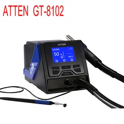 ATTEN GT-8102 1000 Вт высококлассное интеллектуальное высокомощное Спаивание горячим воздухом станция система обслуживания сварочный инструмент