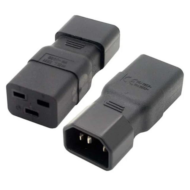 Universal Power Adapter IEC 320 C14 to C19 Adapter Converter IEC320 C19 ...