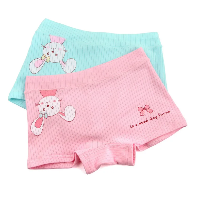 

2 Pieces/lot Baby Girls Boxer Children's Underwear Girls' Cotton Underwear Boyshort Underwear Briefs