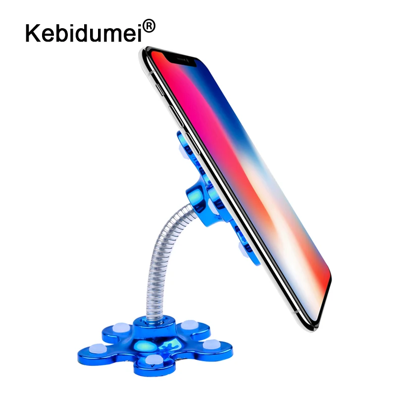 

Sucker Stand for Cell Phone 360 degree Rotatable Flower Magic Suction Cup Mobile Phone Holder Car Bracket Mount Compatible