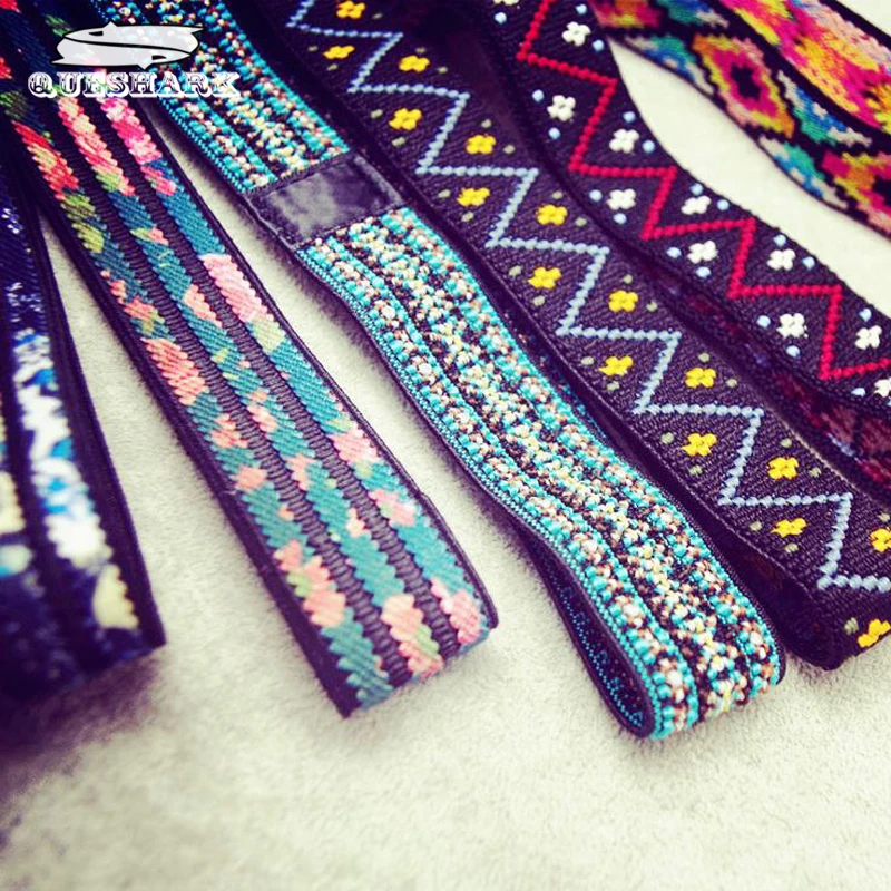 Creative Women Fitness Headband Yoga Hair Bands National Wind Printing Flowers Elastic Running Jogging Sports Headband