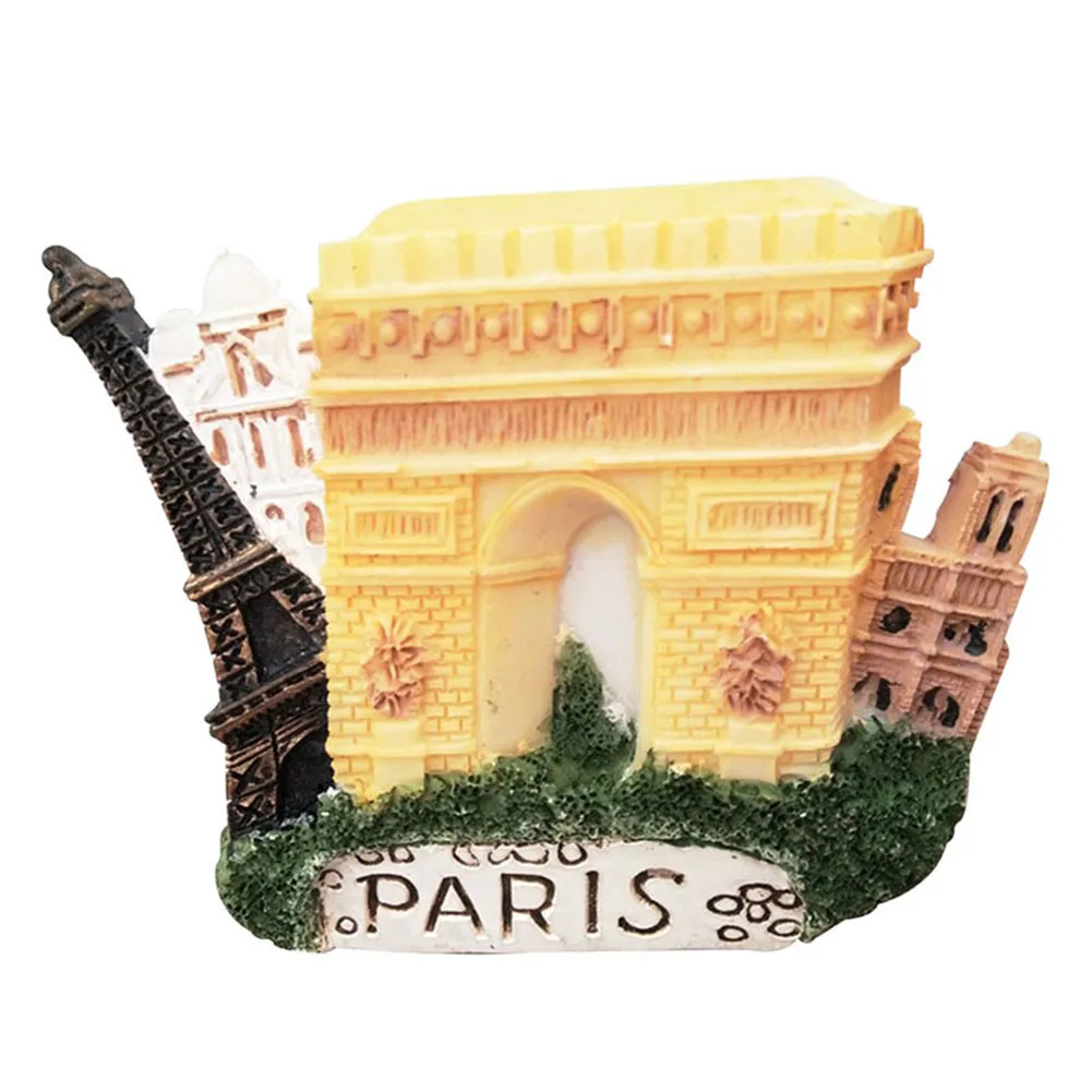Нотр Дам де Пари 3D магнит на холодильник ремесло Arc DE Triomphe Франция подарок-сувенир для туриста XHC88