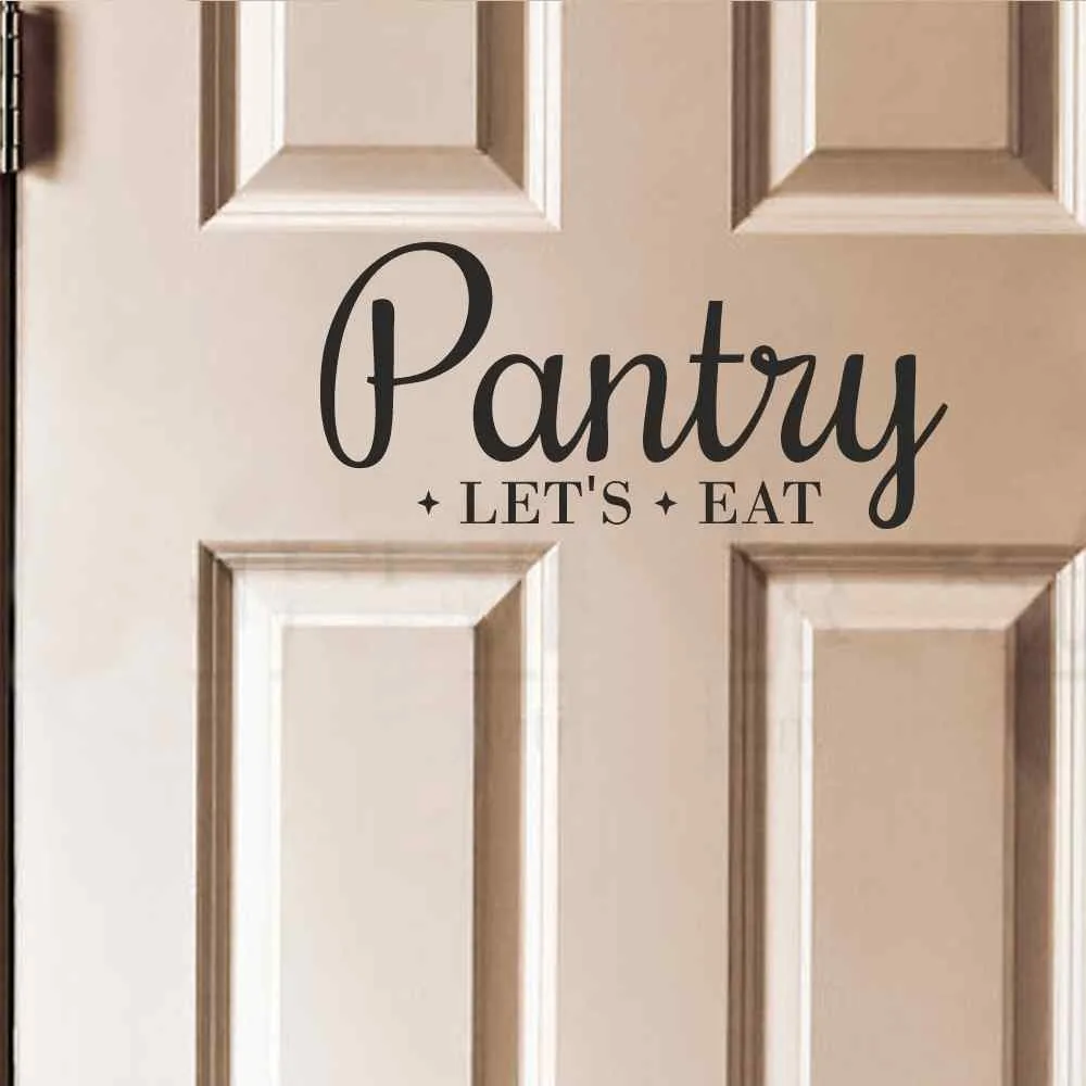 BATTOO Large Wall Decals Pantry Door Kitchen Wall Stickers Kitchen - 1000x1000 - jpeg Kitchen Pantry Sign