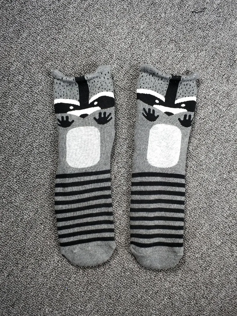 

Women Happy Funny Animal Panda Raccoon Polar Bear Thick Winter Socks